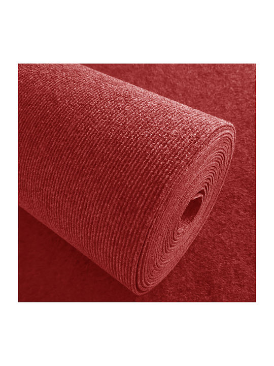 Homeone Teppich Filz Gestreift Rot 380 Gramm Rollenlänge 50m Breite 2m