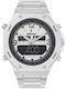 Ruckfield Digital Men's Watch Chronograph Battery with Silver Metal Bracelet