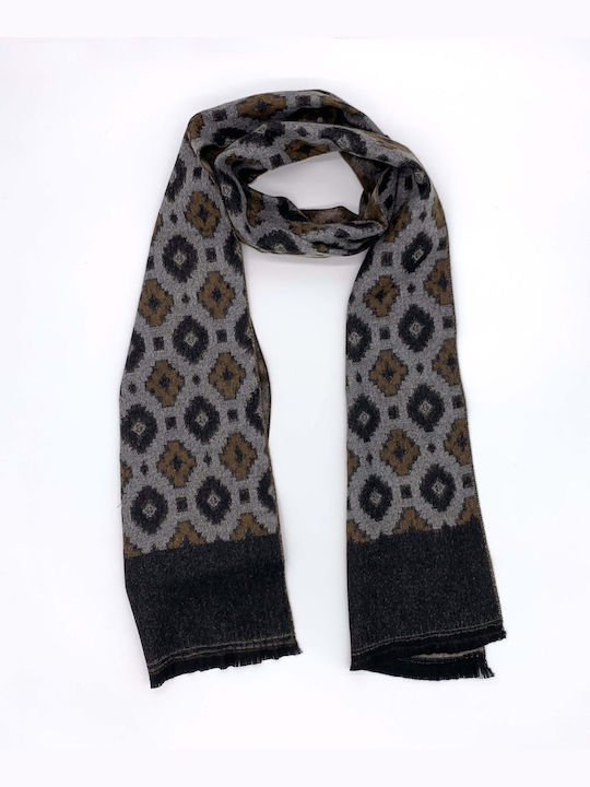 Stefano Mario Men's Scarf GREY/TAN