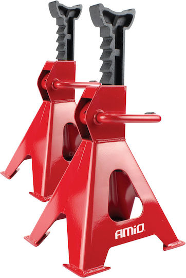 AMiO Set Car Support Stands for Vehicles with Maximum Lifting Capacity Up to 2 Tons