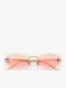 Gast Women's Sunglasses with Rose Gold Metal Frame and Pink Lens LU01
