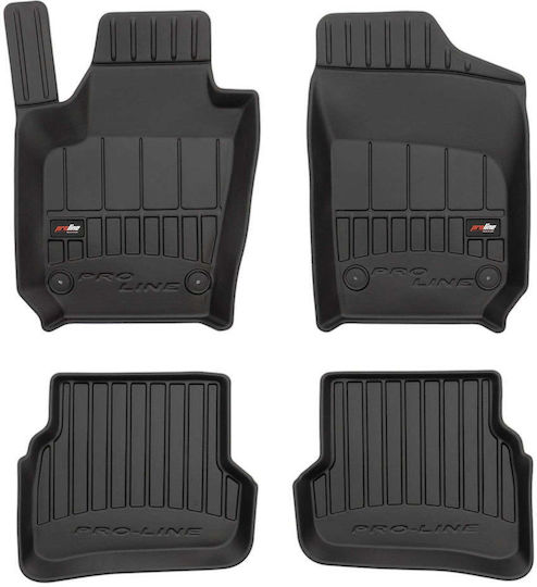 Frogum Set of Front and Rear Mats 4pcs for Seat Ibiza Lexus SC 2008-2017 Black
