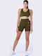 Essential Femei Sutien sport Dark Olive