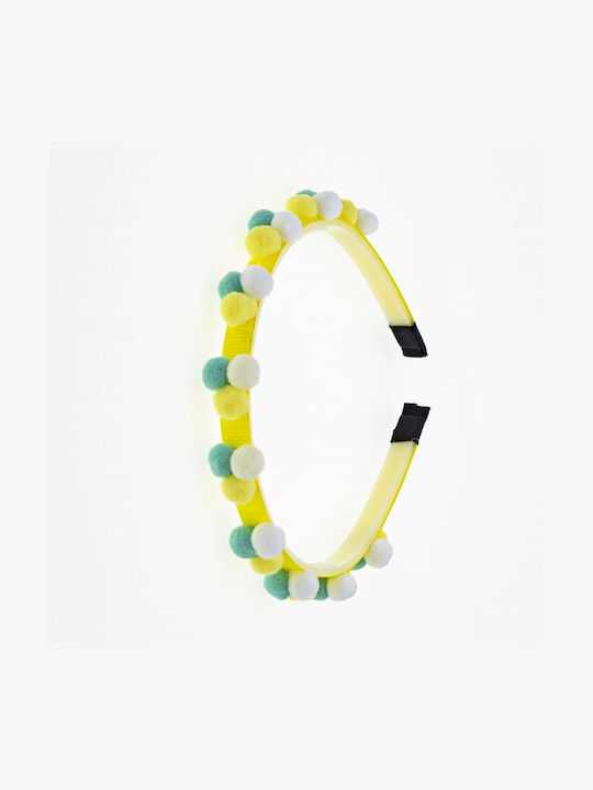 Pom Pom Joy Hairband for Every Little Princess - Yellow
