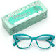 Loki Damen Lesebrille +2.50 in Grün Farbe 41441