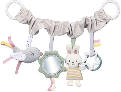 Babyono Αλυσίδα Κούνιας και Καροτσιού με Καθρέφτη Nature για Νεογέννητα