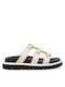 Flache Sandalen für Damen in Weiß Farbe
