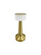 Table Lamp with White Shade and Gold Base