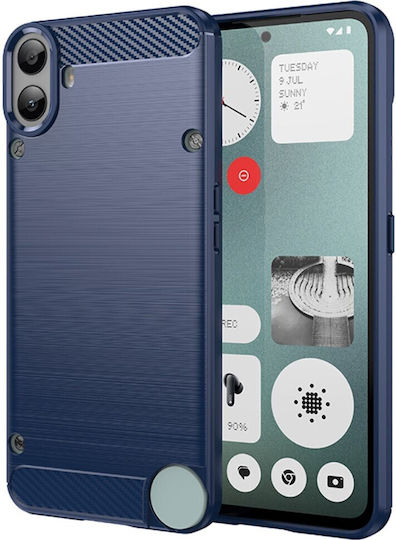 Mad Mask Brushed TPU Carbon Back Cover Silicone Blue (Nothing CMF Phone 1 5G)