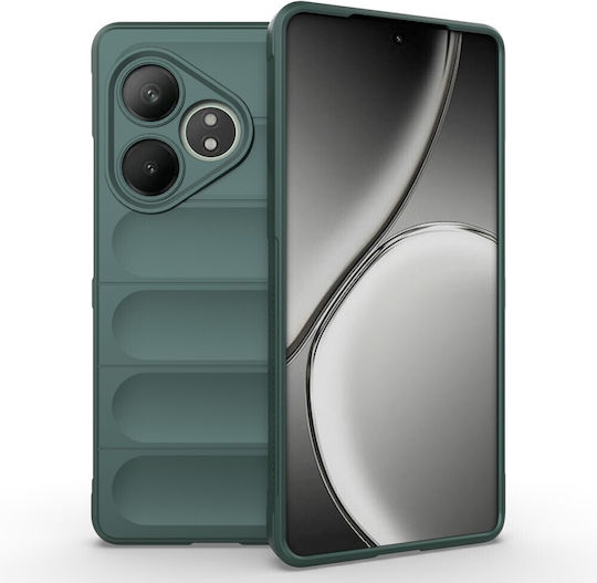 Mad Mask Rugged Armor Back Cover Plastic / Silicone Green (Realme GT 6 / GT 6T)