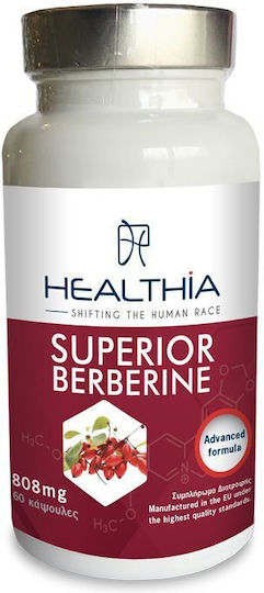 Healthia Superior Berberine 808mg 60 κάψουλες Κανέλα