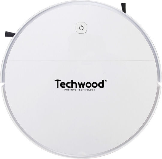 Techwood Прахосмукачка Робот с Интелигентна Навигация и Всмукателна Мощност 450Pa Бяла