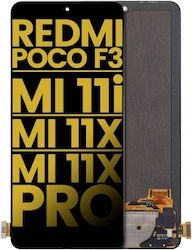 Οθόνη για Xiaomi Poco F3, F4, Mi 11i, Mi 11X, Mi 11X Pro (Μαύρο)