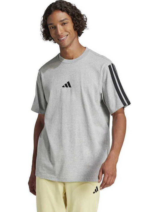 adidas Essentials 3-stripes T-shirt Γκρι