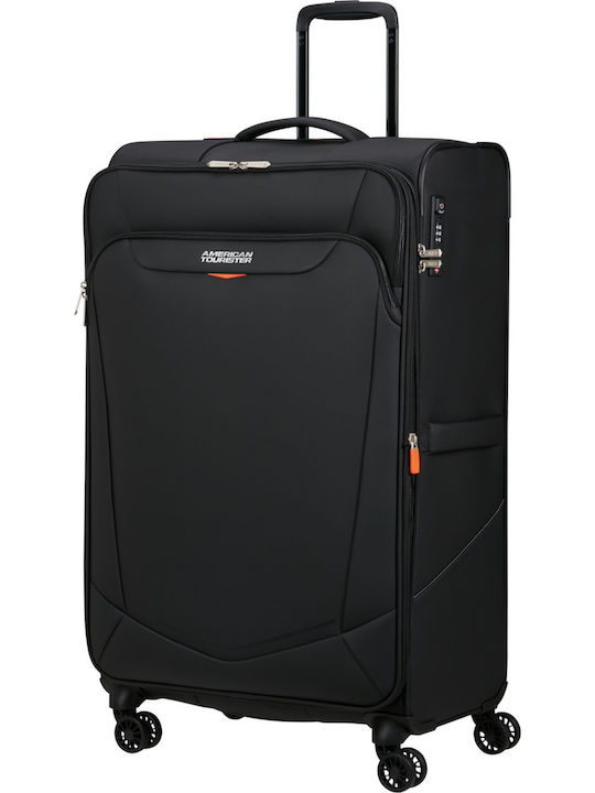 American Tourister Large Travel Suitcase Fabric Black with
