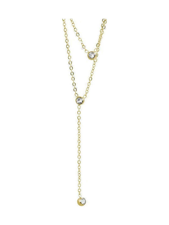 JSB Match Diabolo Necklace Made of Gold Plated Steel JSB Match Diabolo Necklace Made of Gold Plated Steel