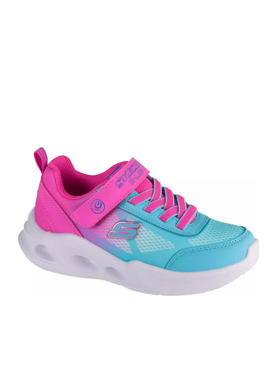 Glow Παιδικά Sneakers με Σκρατς Τιρκουάζ