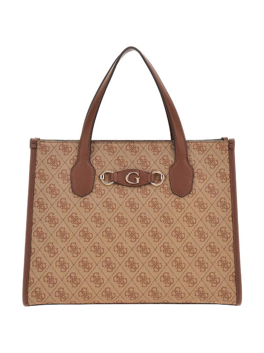 Guess Izzy Damentasche Schultertasche Beige HWSG8654220-LGW