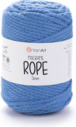 Yarnart Macrame Rope 5mm 786 Θαλασσί