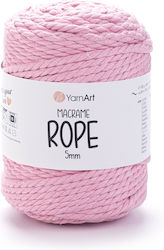 Yarnart Macrame Rope 5mm 762 Ροζ