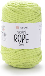 Yarnart Macrame Rope 5mm 755 Λαχανί