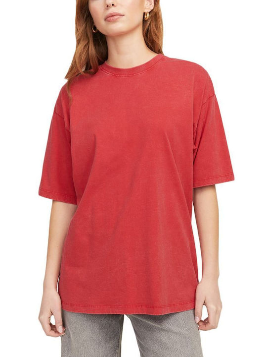 Jack & Jones Women's T-shirt Red
