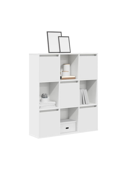 Bookcase White 89x24x101.5cm