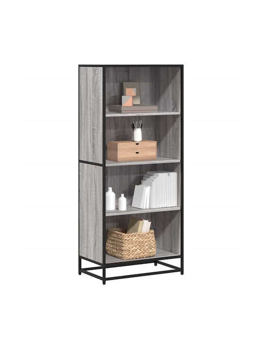 Bookcase Grey Sonoma 60x35x139cm