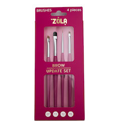 Zola Set Profesional Cu Pensule Pentru Sprâncene 4 Bucăți Zola Set Profesional Cu Pensule Pentru Sprâncene 4 Bucăți