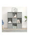 Bibliothek Grau Beton 89x24x101,5cm