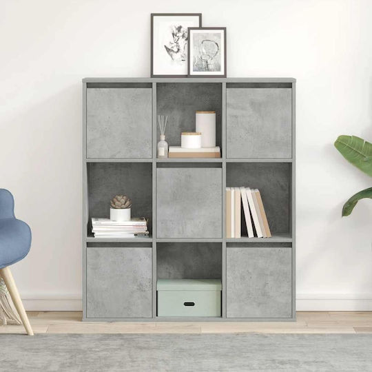 Bibliotecă Gri Beton 89x24x101,5 cm