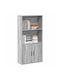 Bookcase Grey Sonoma 60x24x120cm