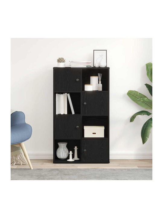 Bookcase Black Oak 60x24x101.5cm