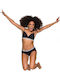 Athletic Athletic Bra with Light Padding Black