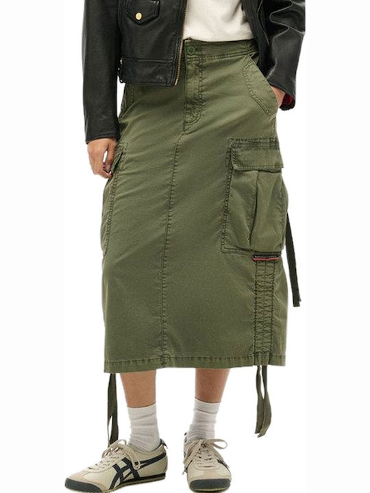 Midi Φούστα Thyme Green