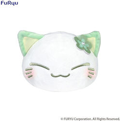 Nemuneko Katze Grünes Plüschfigur 18cm