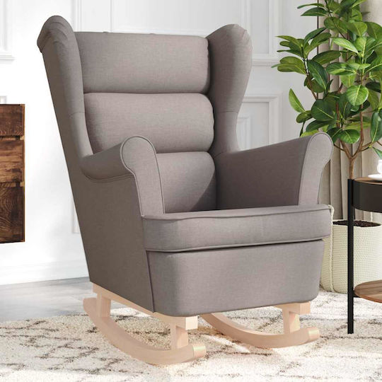 Πολυθρόνα Κουνιστή Taupe 74x90x102cm