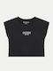 Παιδικό Crop Top Κοντομάνικο Black