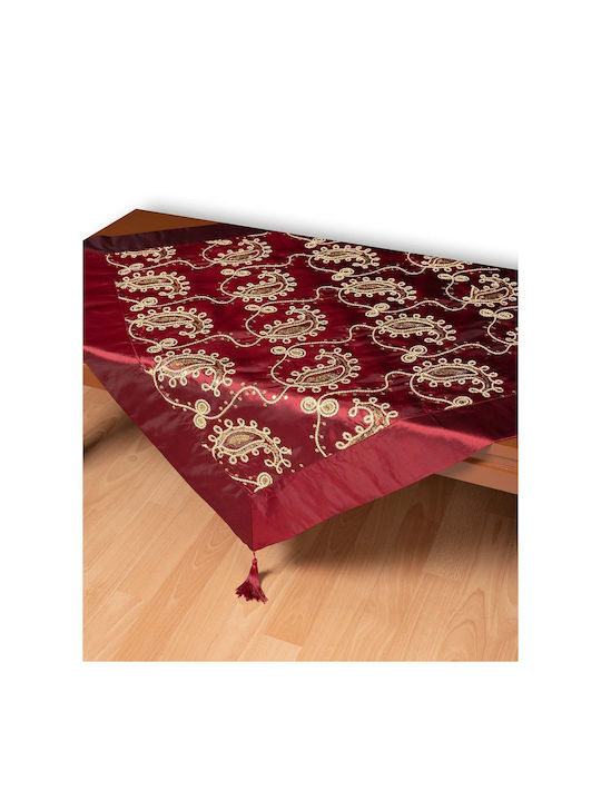 Silk Fashion Καρέ Τραπεζομάντηλο 1028 Μπορντώ 85x85εκ.