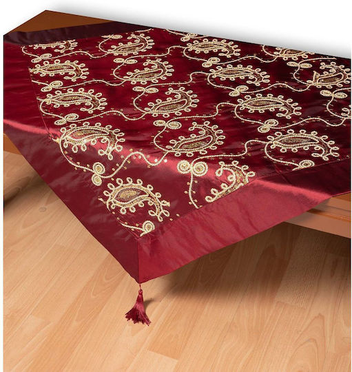 Silk Fashion Καρέ Τραπεζομάντηλο 1028 Μπορντώ 85x85εκ.