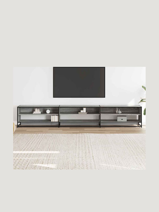 Stand TV Din Metal Și Lemn Gri Sonoma L270xA40x...