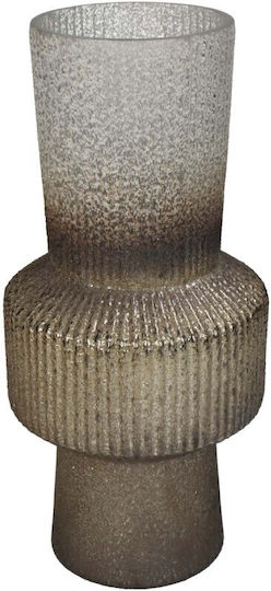 JK Home Decoration Decorative Glass Vase Gold 14x14xH40cm