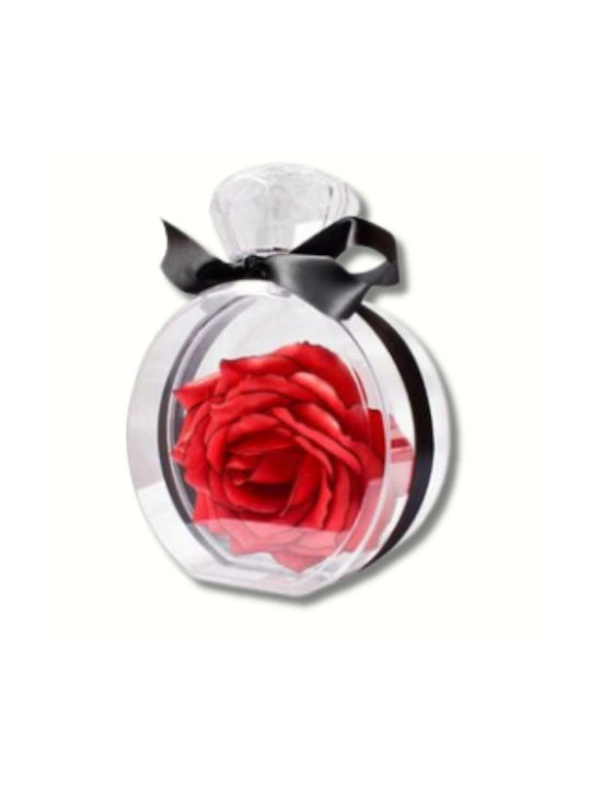 Artificial Rose Gift Box 15×10.5cm Red