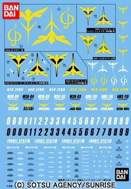 Gundam Gundam Decal 072 Char's Counterattack Zeon