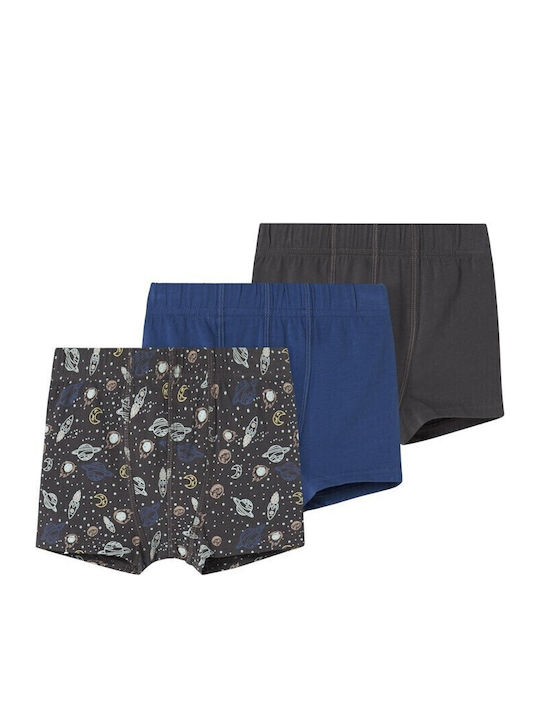 Name It Kids' Set with Boxers Charcoal 3pcs