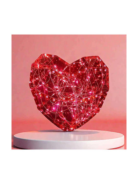 Decorative Lamp Heart Red