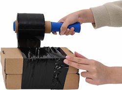 vidaXL Stretch Film 10cm x 300m Μαύρο 10τμχ