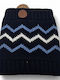 Beanie Unisex Fleece Σκούφος Πλεκτός σε Μπλε χρώμα