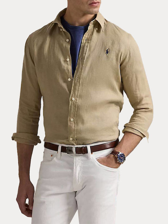 Ralph Lauren Дълъг ръкав Риза Санди Браун