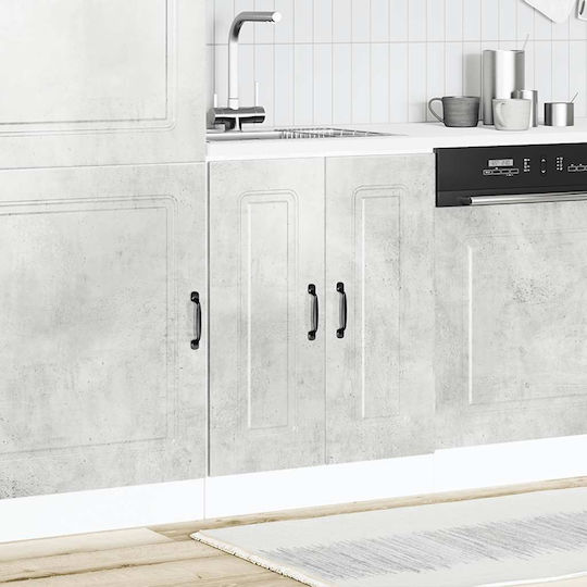 Kalmar Dulap pentru Chiuvetă Beton gri 60x46x81.5buc